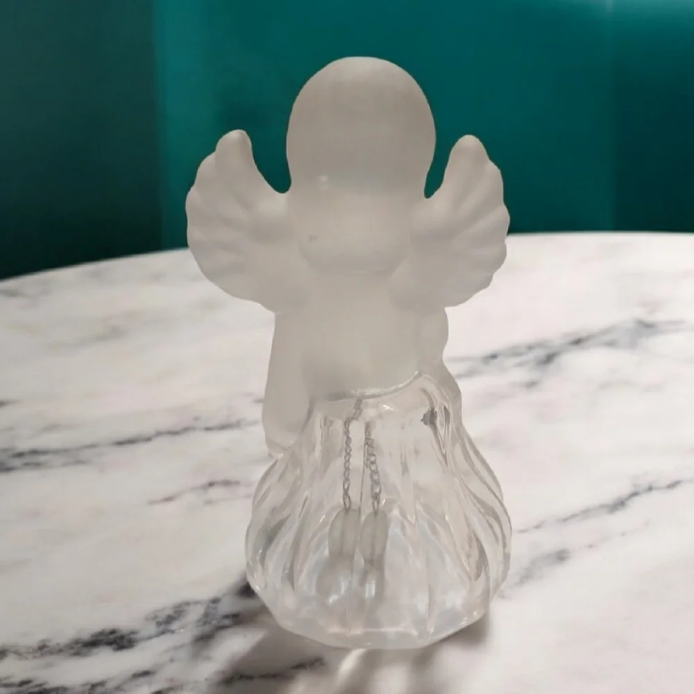 Frosted Glass Angel Figurine